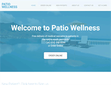 Tablet Screenshot of patiowellness.com